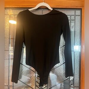 Black low back bodysuit